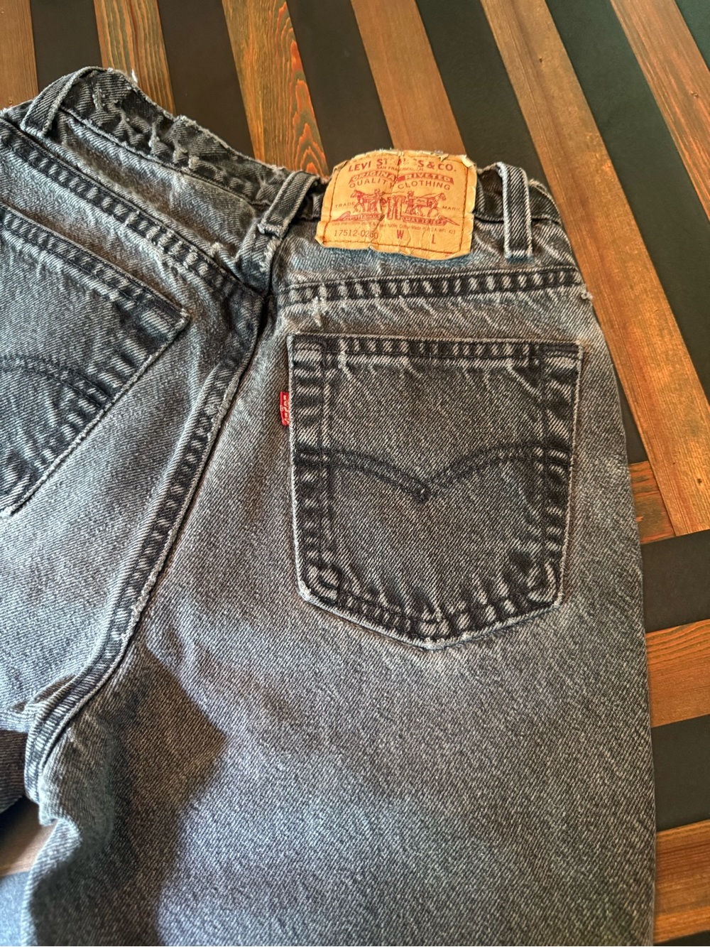 Levi’s Rare Vintage Faded Black/Gray Women’s Style 17512-0260 - Picture 10 of 12